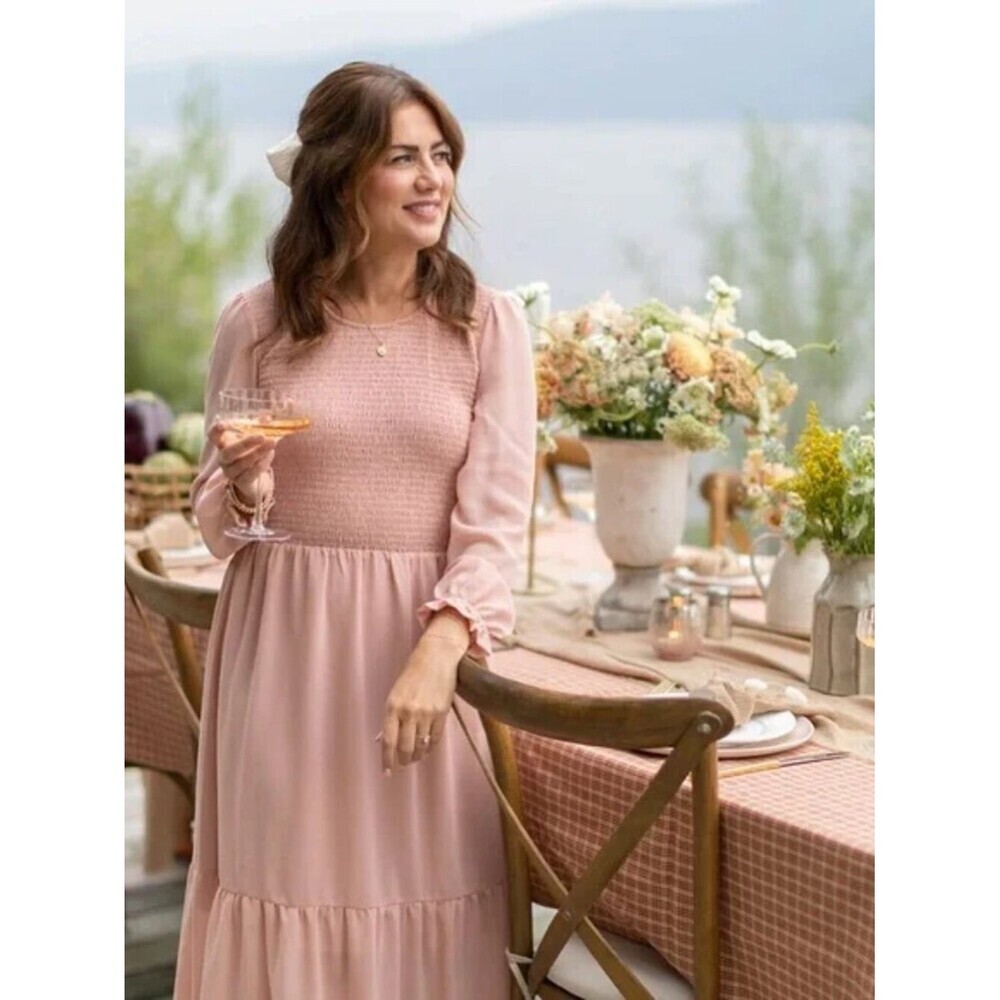 Jillian Harris Grace Midi Dress Mad About Style Fall 2023 Jilly Box NWT Rose